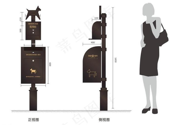 宠物便桶图片cdr矢量模版下载