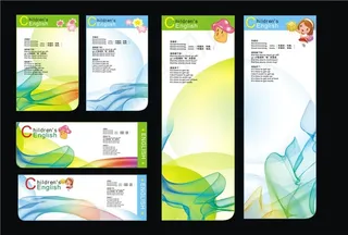 卡通蘑菇女孩展板矢量素材 CD