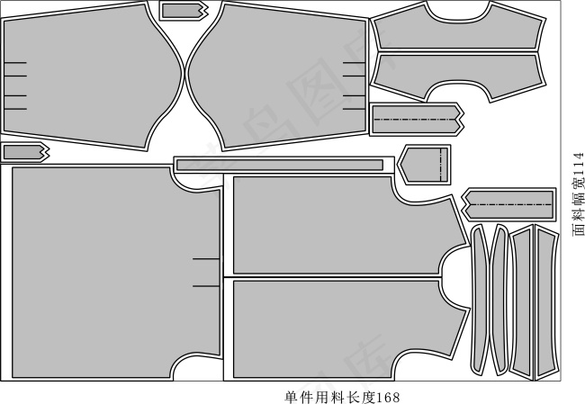 男衬衣排料