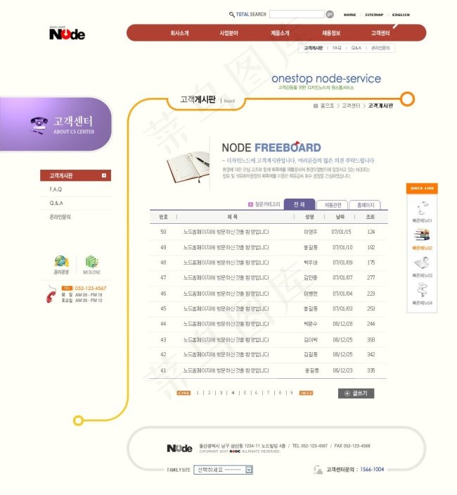 简洁科技网页psd模板