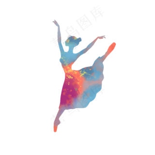 炫彩水墨芭蕾舞者炫彩水墨芭蕾舞者