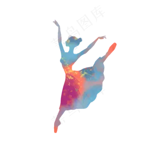 炫彩水墨芭蕾舞者炫彩水墨芭蕾舞者