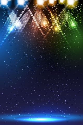 矢量炫彩节日会议舞台光束背景