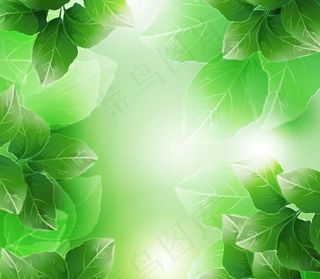 春天背景矢量素材图片