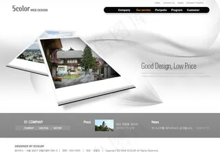 房地产网站模版图片