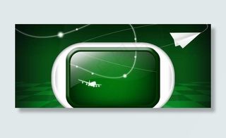 纸飞机 电视 视频 显示器 个性 ...