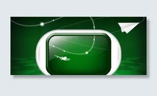 纸飞机 电视 视频 显示器 个性 ...