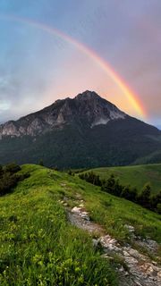 彩虹高清摄影图片