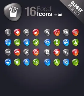 水晶按钮及常用标志