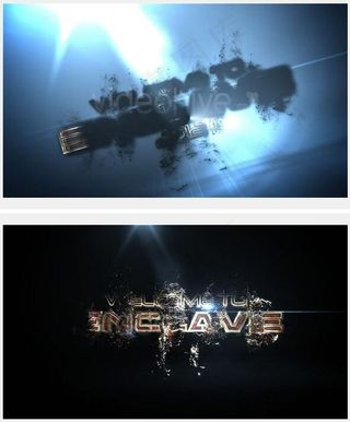 病毒粒子扩散展示标题ae片头模板