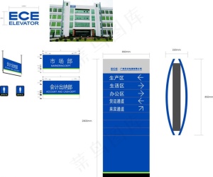 电梯公司户外立牌指图片