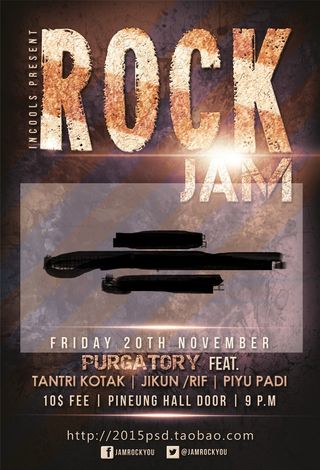 英美摇滚海报设计