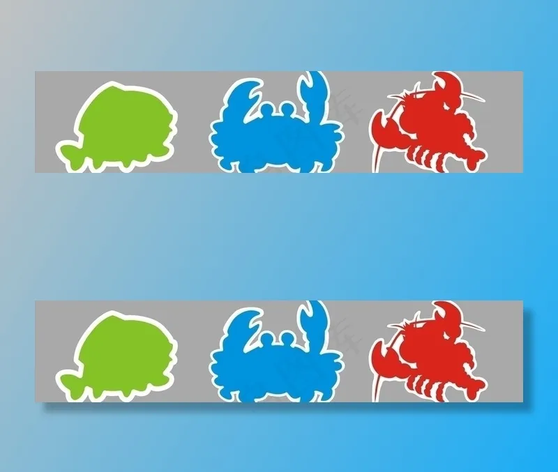 鱼虾蟹图片cdr矢量模版下载