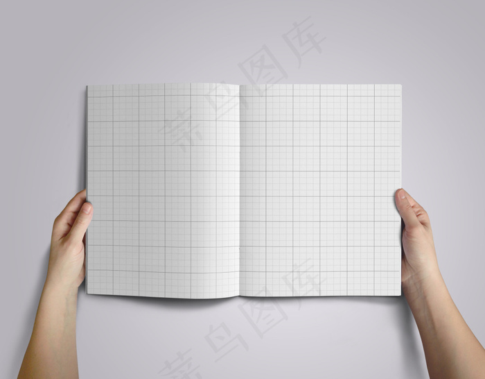 格子画册样机
