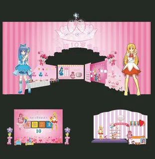 卡通生日宴会背景板 卡通生日宴会背景板