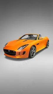 两座的黄色跑车高清摄影图片