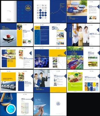 金盛凯饮食画册设计矢量素材