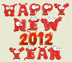 2012卡通恶搞字母