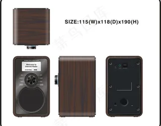 单声道网络收音机图片