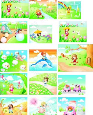 可爱的卡通儿童图片