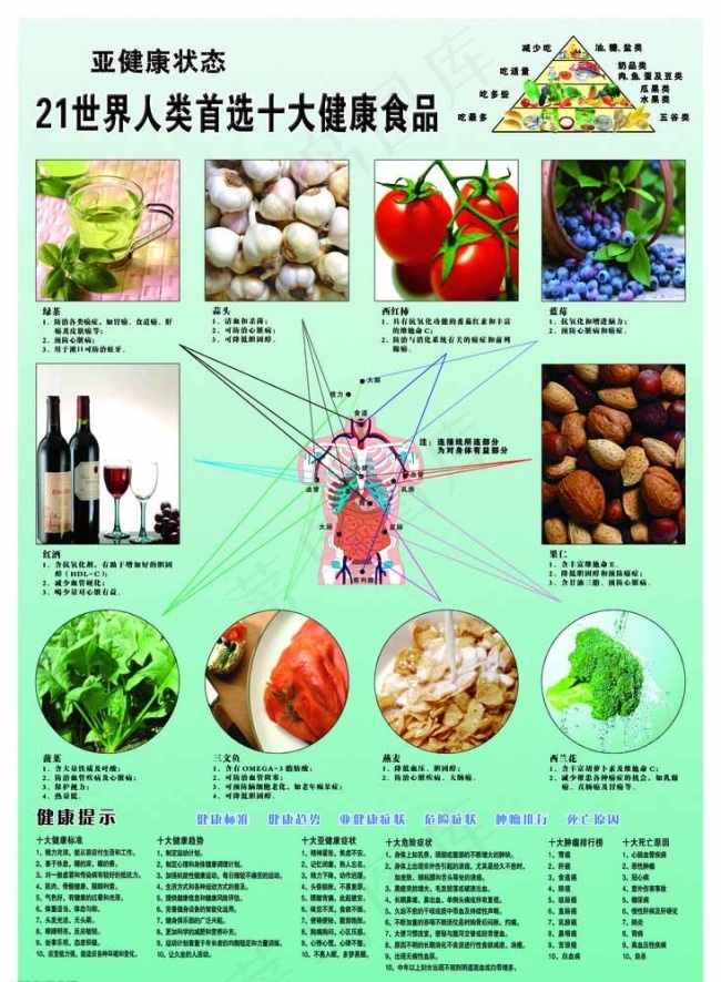 十大保健食品海报图片(3780X5291(DPI:96))psd模版下载