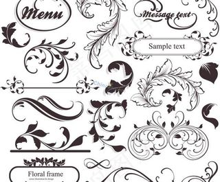 精美花纹边框矢量素材