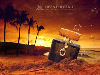 OBEN香水广告乐章PSD模板