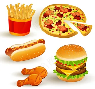 汉堡快餐图片