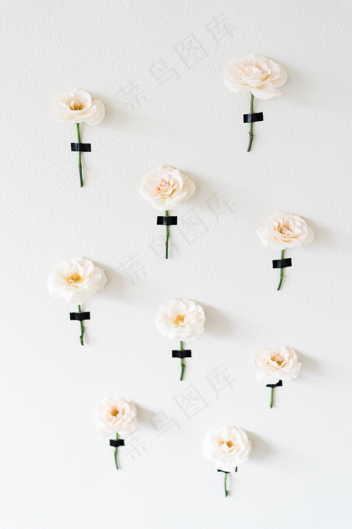 简约小清新文艺风插花静物摆拍背景