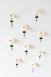 简约小清新文艺风插花静物摆拍背景