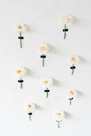 简约小清新文艺风插花静物摆拍背景