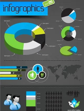 信息图形矢量素材