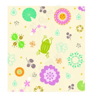 AI素材 花纹 水滴 ...