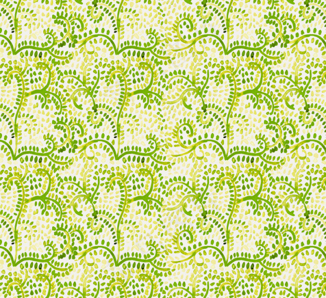 绿色蕨类无缝背景矢量