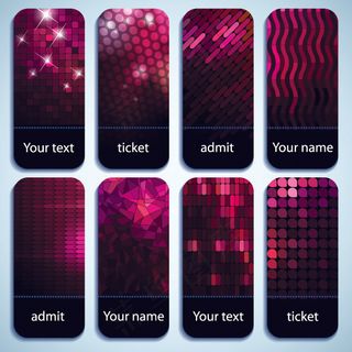 长条闪光晶钻马赛克卡片背景矢量素材（二）