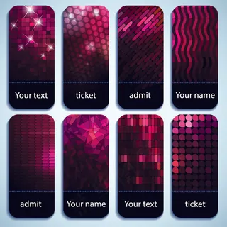 长条闪光晶钻马赛克卡片背景矢量素材（二）