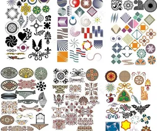 矢量花纹 各种花纹图片