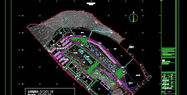 紫藤山庄总平面图及竖向布置图 紫藤山庄总平面图及竖向布置图