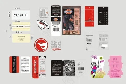 衬衫服装吊牌 服装吊牌 男装吊牌图...