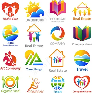 梦幻彩色logo图形