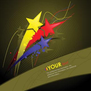 矢量五角星光晕背景图片