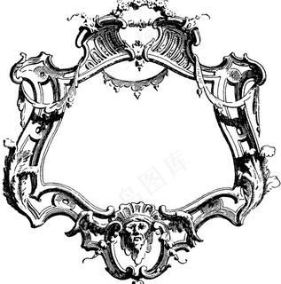 rococo图案 欧美相框 欧美图...