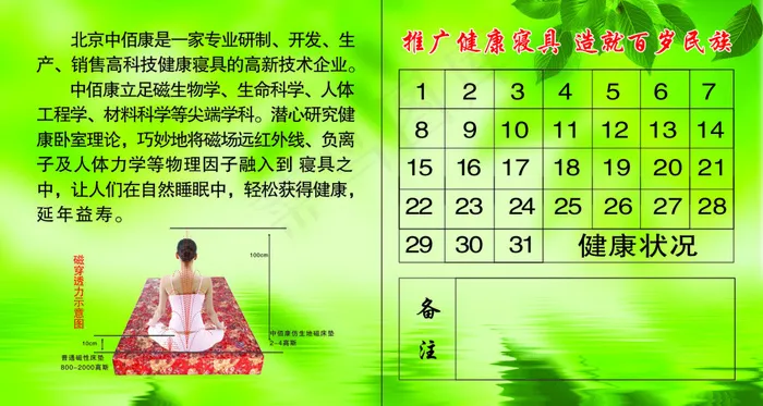 中佰康 磁疗 床垫psd模版下载