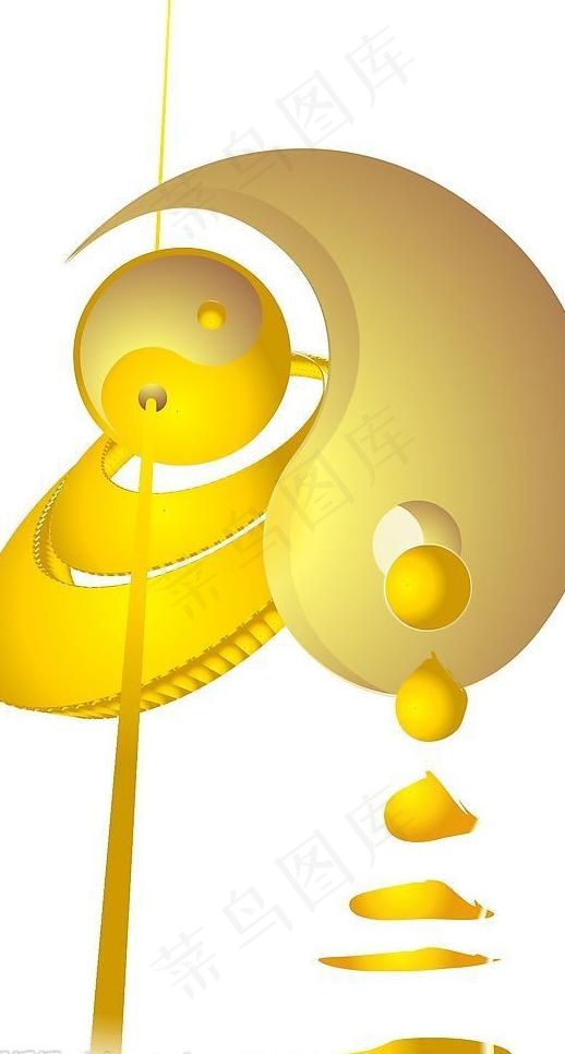 创意金球太极狂想曲图片cdr矢量模版下载
