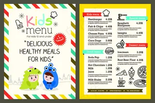 孩子爱吃的菜单图片