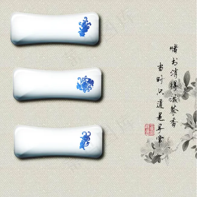 青花瓷矢量设计素材海报ai矢量模版下载