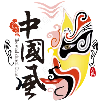 卡通多款京剧戏剧卡通人物海报素材