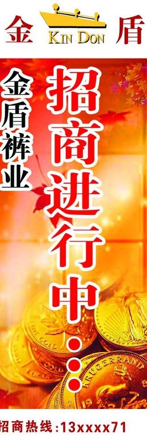 金盾招商展架图片