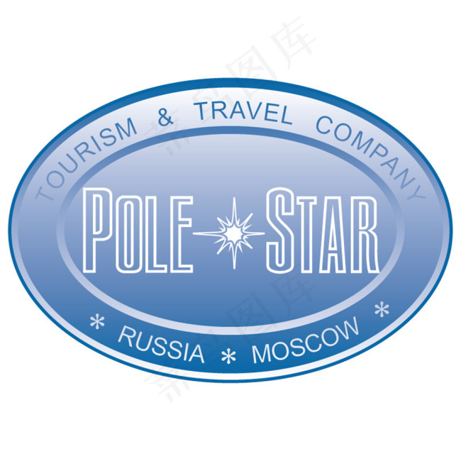 蓝色英文字体logo设计