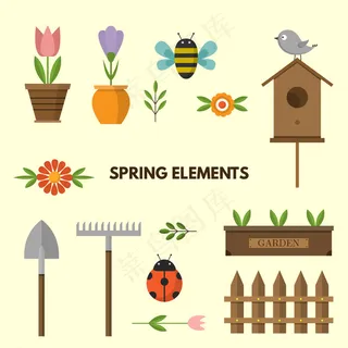 扁平化花卉 设计图片